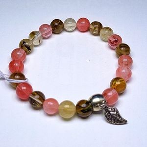 Watermelon tourmaline bracelet